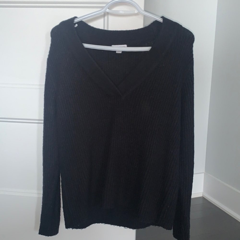 Navy blue soft knit